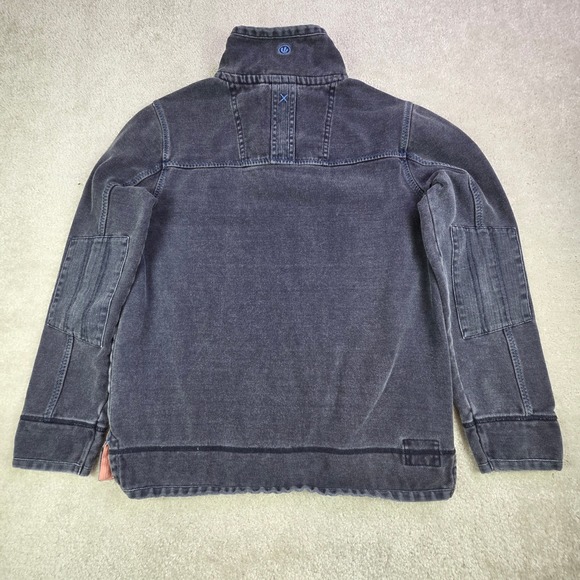 Fat Face The Airlie Denim Quarter Zip Pullover Blue Men's S Preppy Warm - Picture 3 of 8